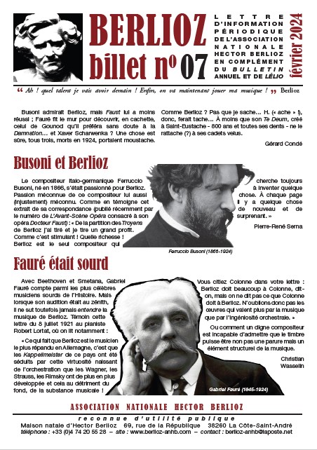 Billets Berlioz